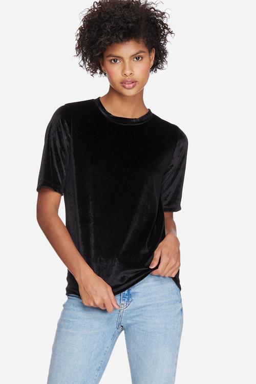 Velvet step back tee