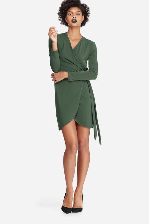 Wrap mini dress