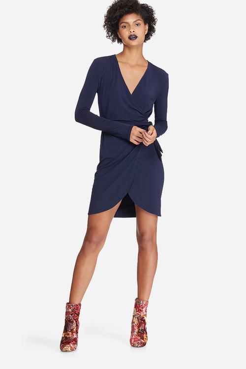 Wrap mini dress