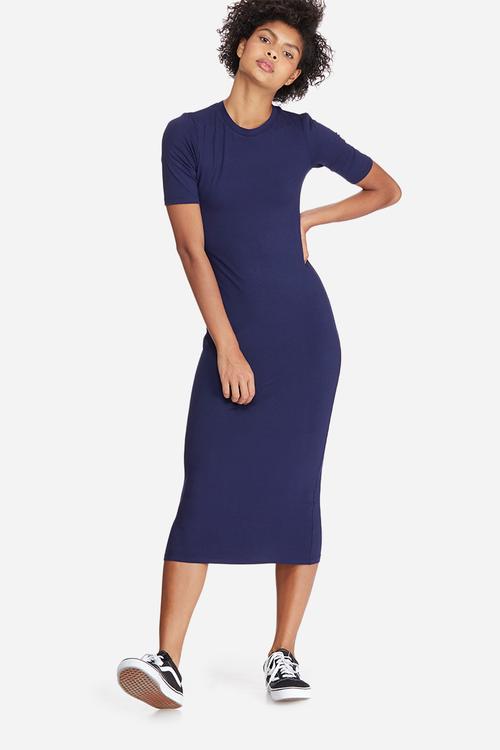 Short sleeve midi bodycon