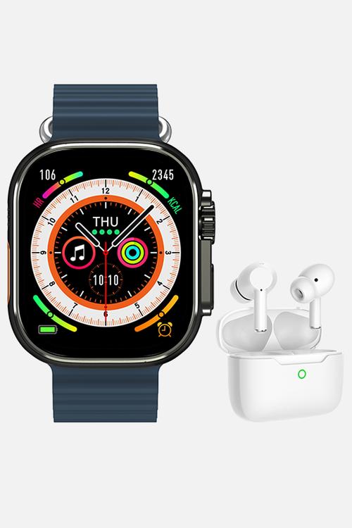 A8 ULTRA-2 Smart Watch Set - Blue