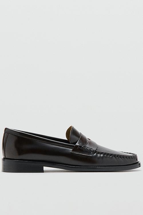 Louisa leather loafer - dark brown
