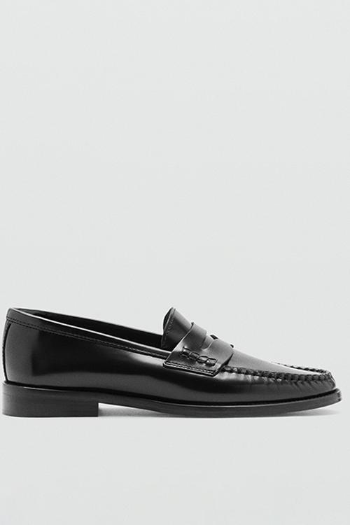 Louisa leather loafer - black