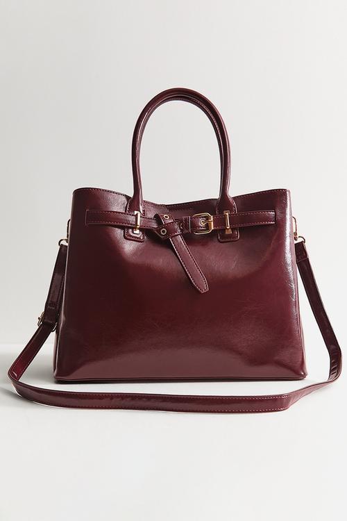 Anna Belted Hs - Dark Burgundy