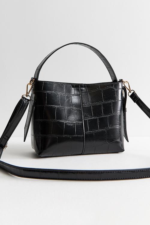 Marnie Buckle Croc - Black