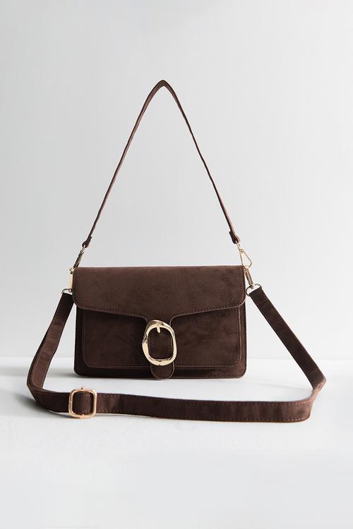 Alice Buckle Sdt Shoulder  - Dark Brown