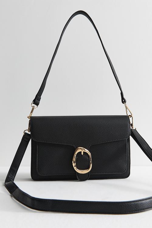 Alice Buckle Shoulder  - Black