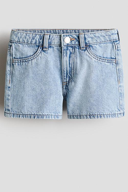 Denim shorts - light denim blue