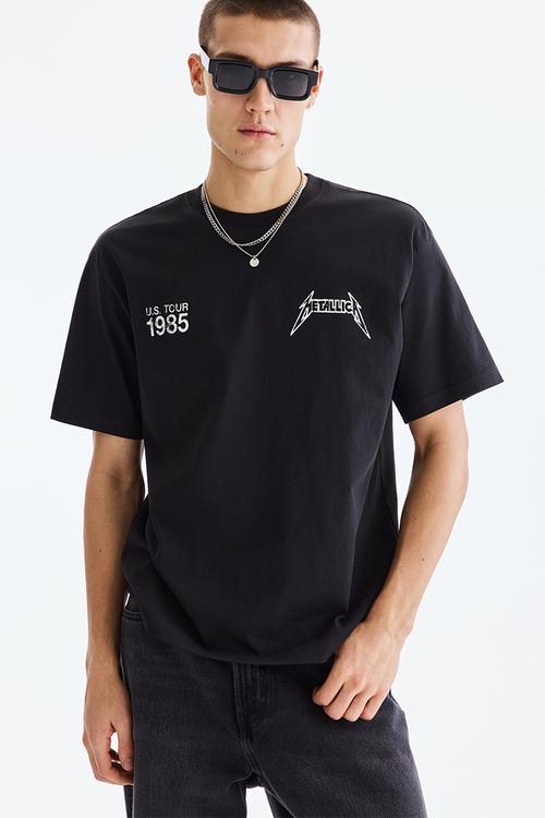 Loose fit t-shirt - black