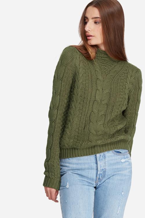 Sushi high neck cable knit
