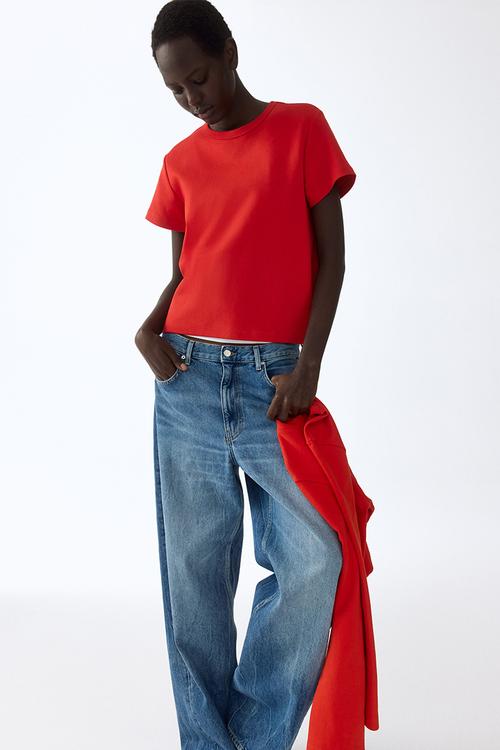 Cotton T-shirt - red