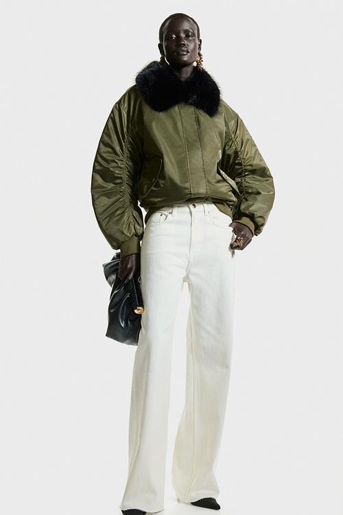Wide high jeans - white