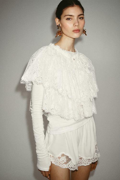 Lace top - white
