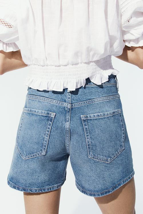 Denim shorts - denim blue