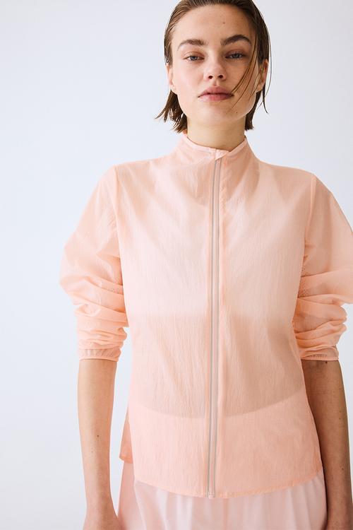 Lightweight running jacket with drymove™ - blush