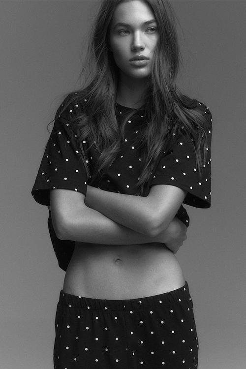 Cotton pyjamas - black/spotted