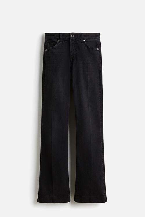 Bootcut regular jeans - black
