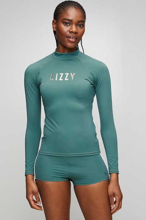 Ladies swim shorts - north atlantic green