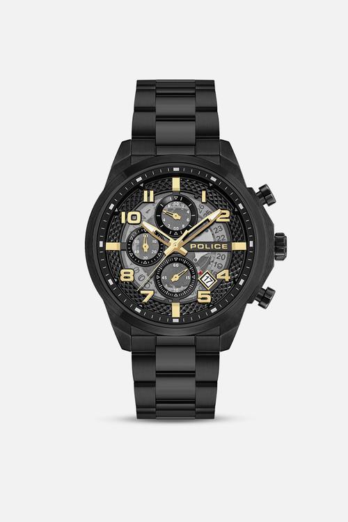 IP Case Black Dial IP Black SS Bracelet Strap - Black