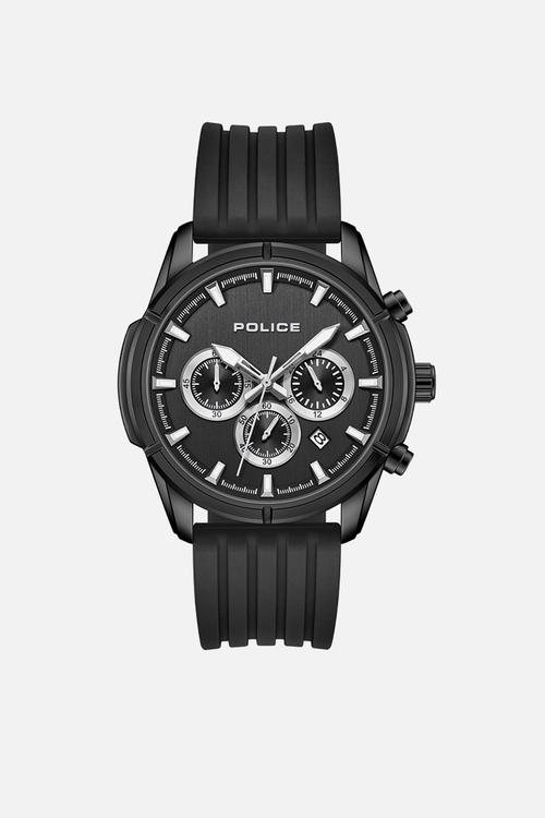 IP Black Case Black Dial Black Silicone Strap - Black