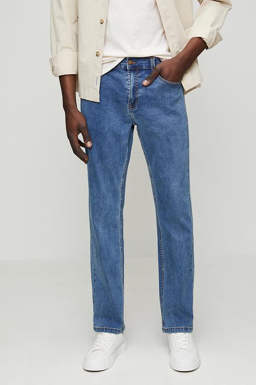 Mens Simon straight leg jean - blue