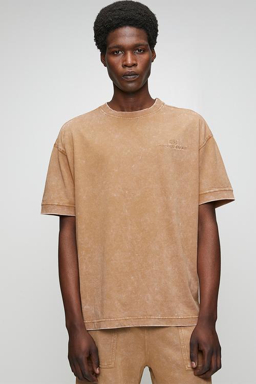 Mens Carl Crew Neck T-Shirt - Neutral