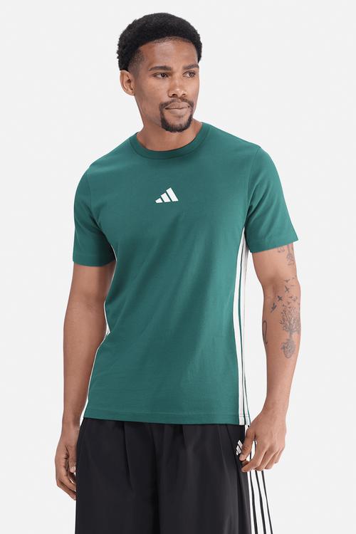 3-Stripe SJ Tee  - collegiate green / ivory
