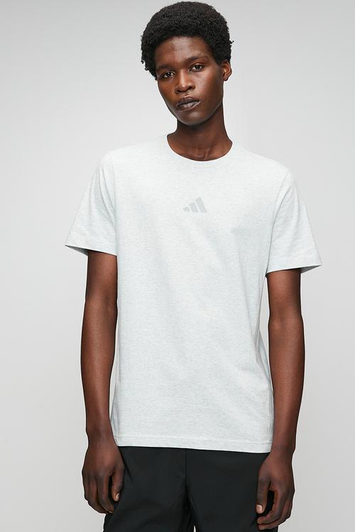 3-Stripe SJ Tee  - light grey heather/Mgh solid grey