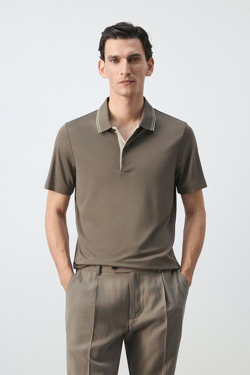 Poloshirt Carleb - Light Brown