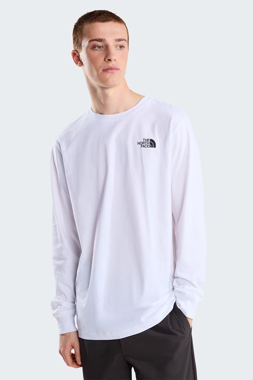 M evolution box nse regular long sleeve tnf - white