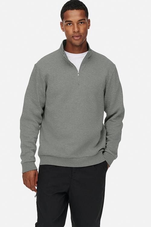 Ceres Half Zip Sweat Noos - Castor Gray