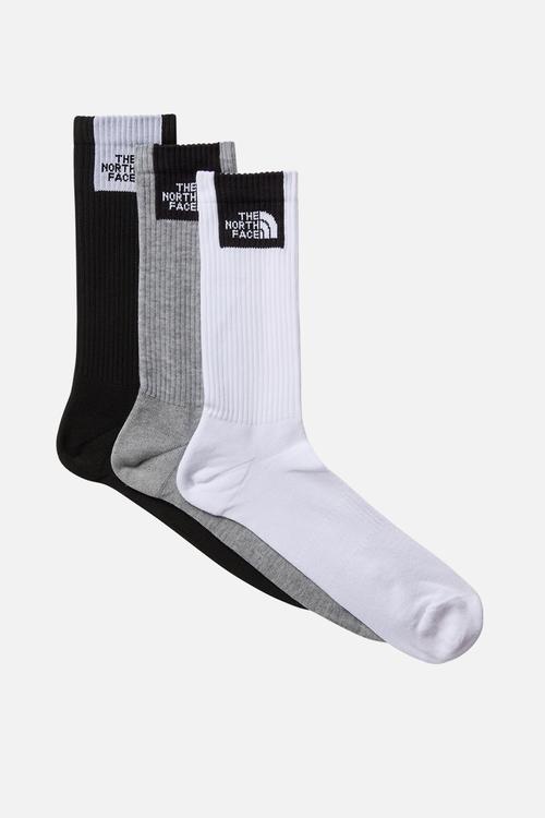 MULTI SPORT FINE BOX CUSH CREW SOCK 3P - Multi 