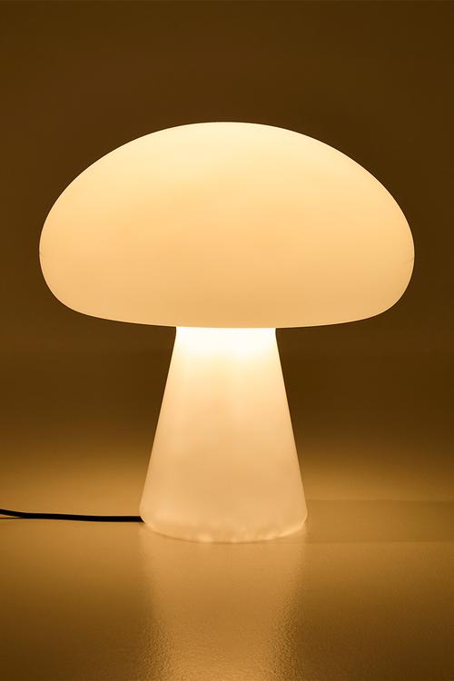 Mushroom-shaped lamp - white