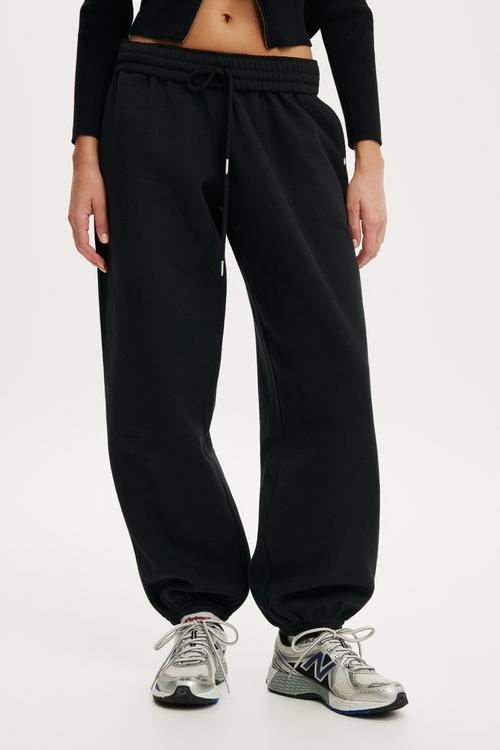 Plush Boyfriend Jogger - Black