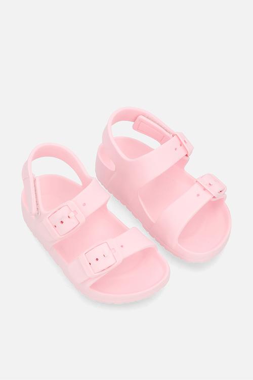 Double buckle sandals - pink