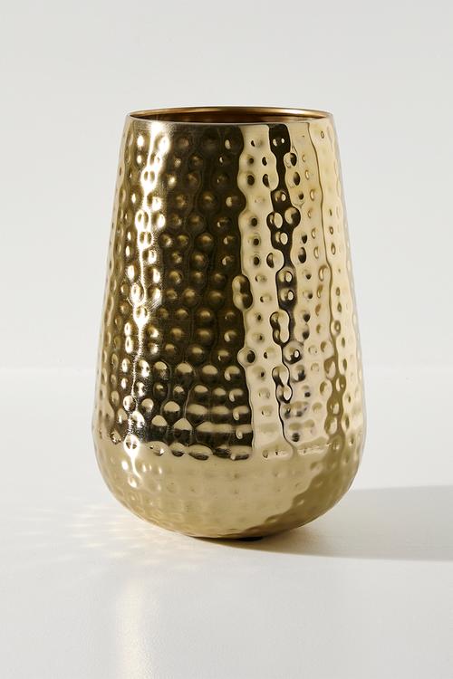  Hammered Planter - Gold