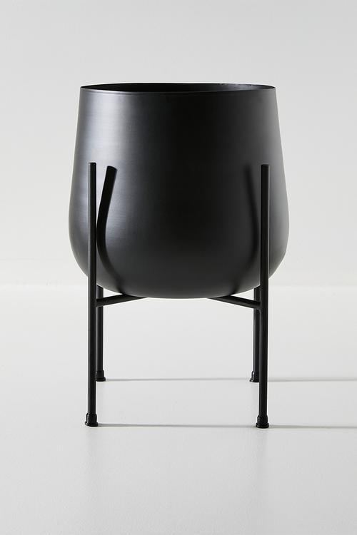 Standing Planter Round - Black