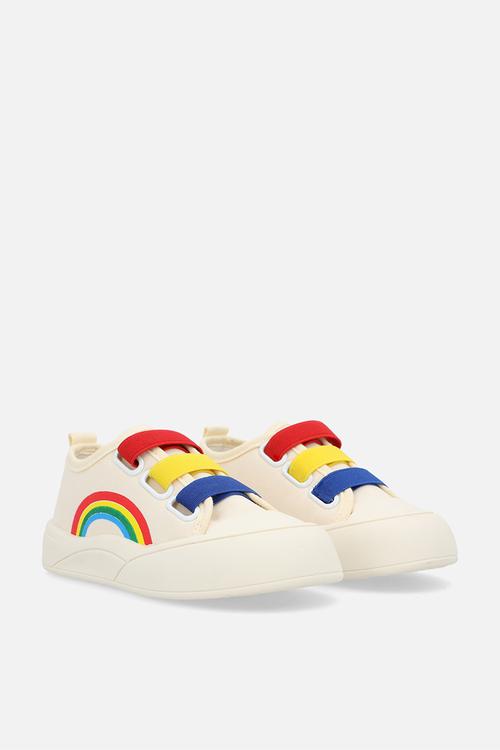 Colour block strap sneakers - multi