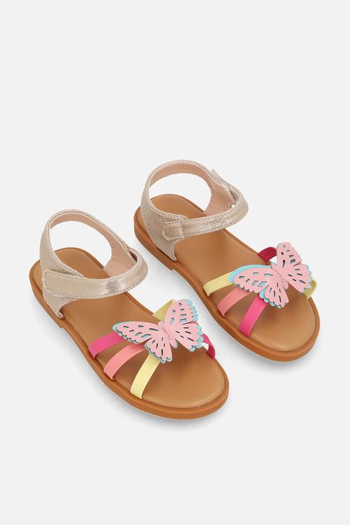 Butterfly design sandals - multi