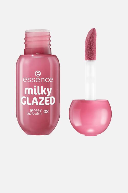 milky GLAZED glossy lip balm - 08 Bubble Milk Tea
