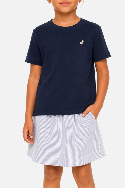 Girls Kelly Ss Tee - Navy