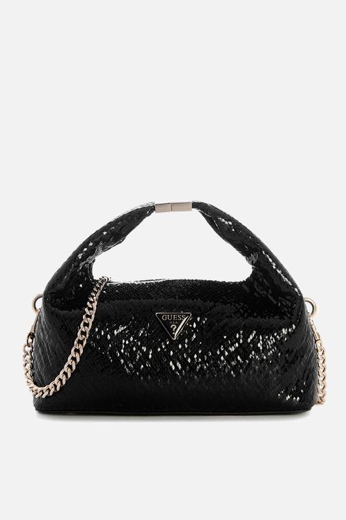 Jewels Top Handle Pouch -Black