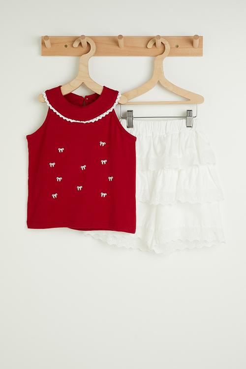 Halterneck top & skirt - multi