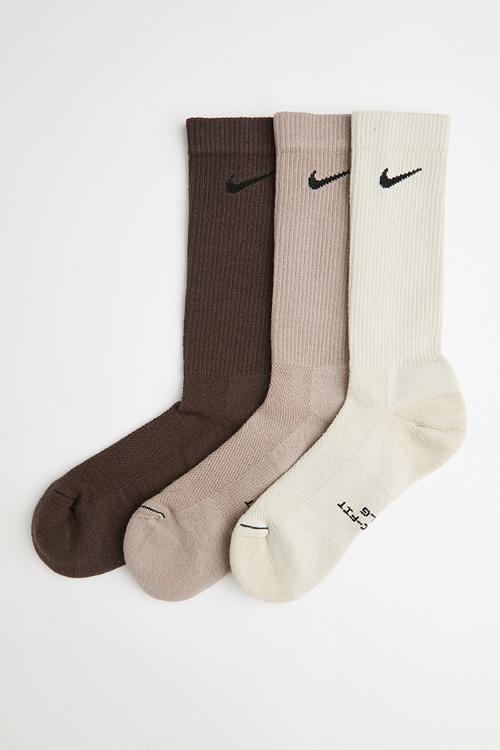 Nike Everyday Elevated  Crew Socks 3 Pk - Neutral 