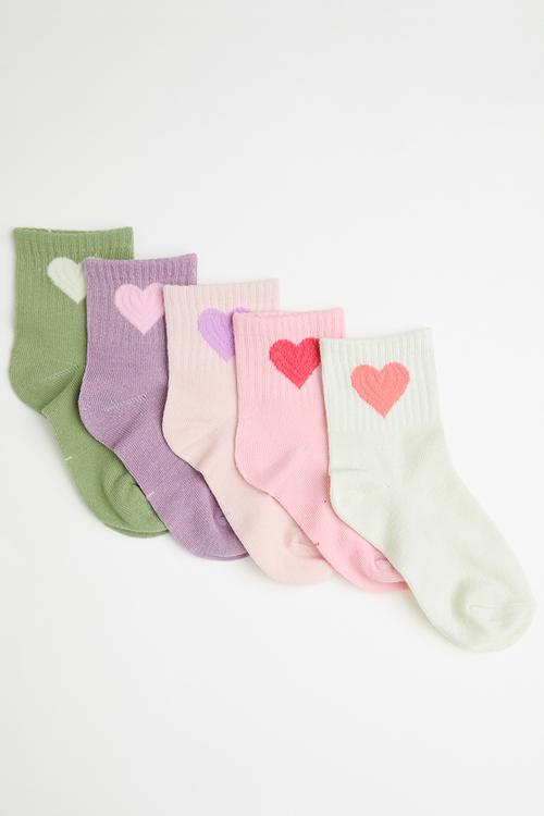 5 pack crew socks - multicolour