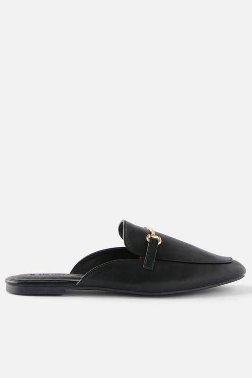 Stella mule - black smooth