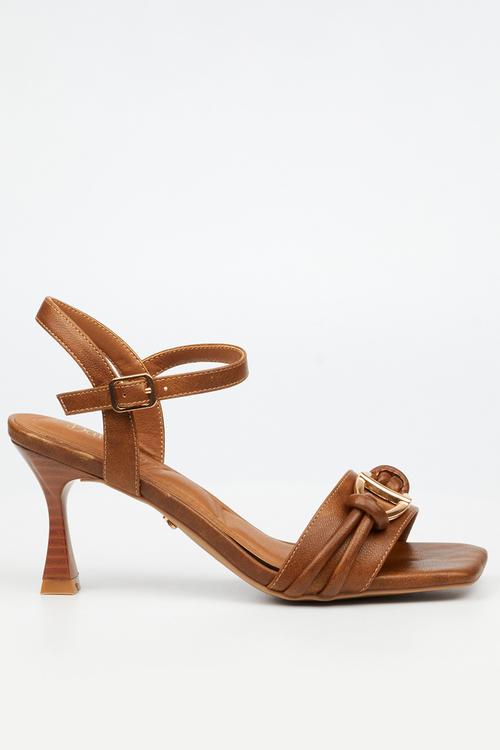 Vanca 2 ankle strap heel - brown