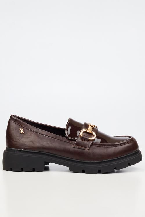 Coven 4 metal trim combo loafer - chocolate