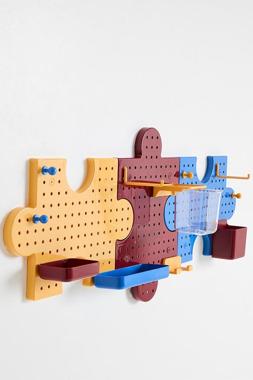 Puzzle pegboard organizer - multi