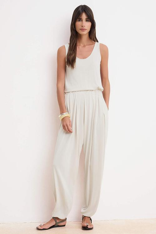 Premium Modal Knit Jumpsuit - Stone